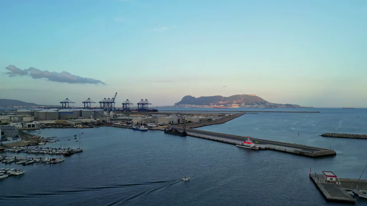 This aerial perspective offers a mesmerizing glimpse into the bustling world of maritime industry and trade in this historic region of Spain