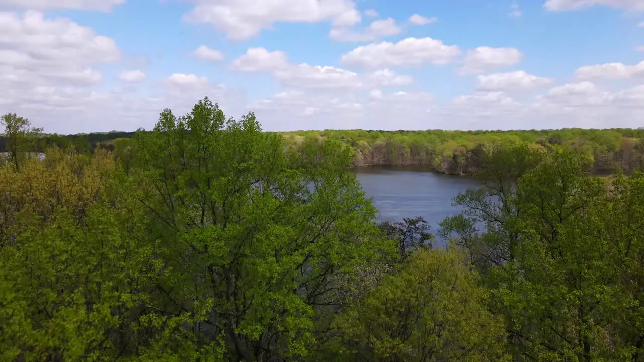 Excellent Aerial View Of Burke Lake Virginia