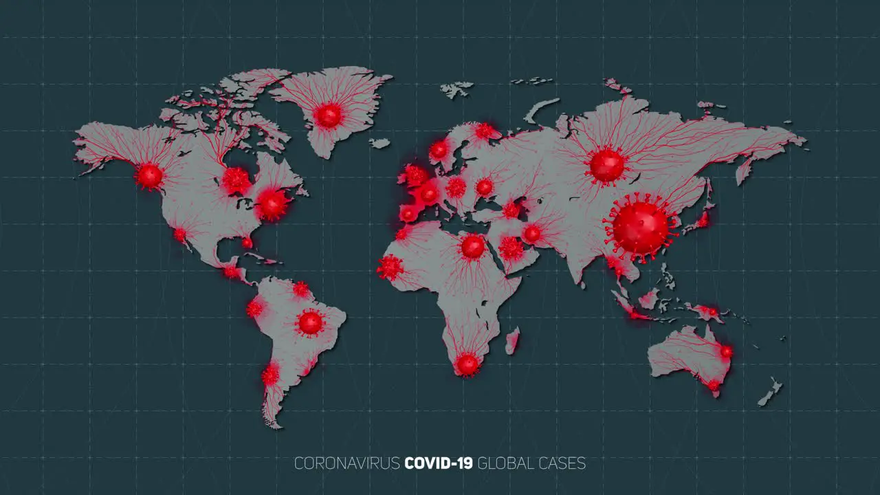 Virus spreading from one country to another and to different states