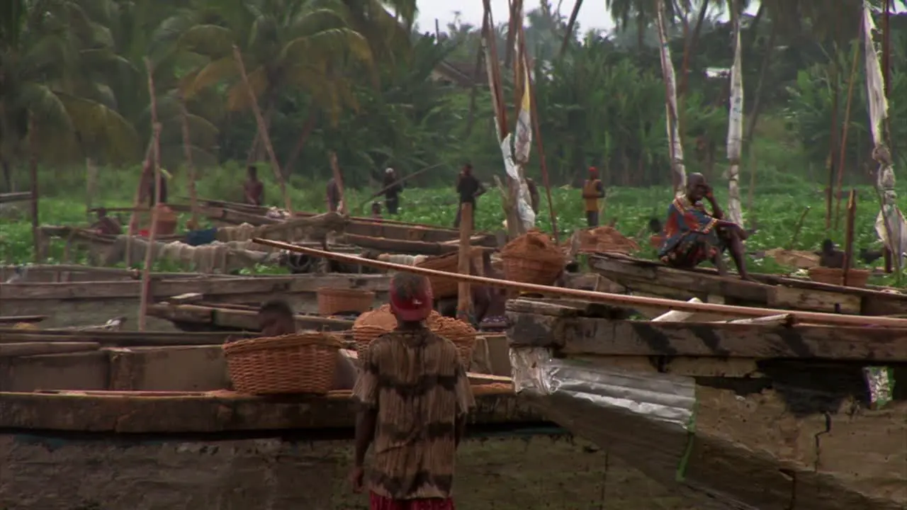 River Sand mining in Badagri Nigeria Loading area