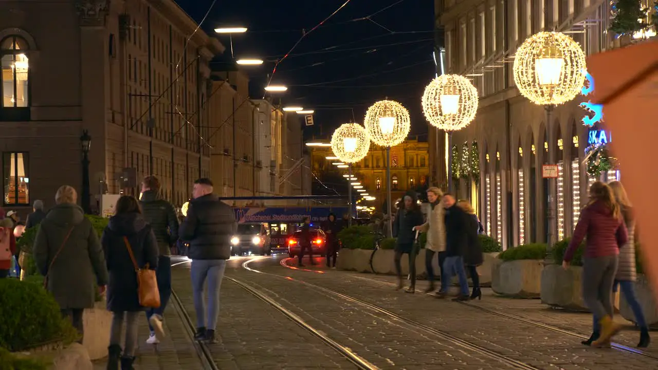 Garbage Truck in Munich at Christmas