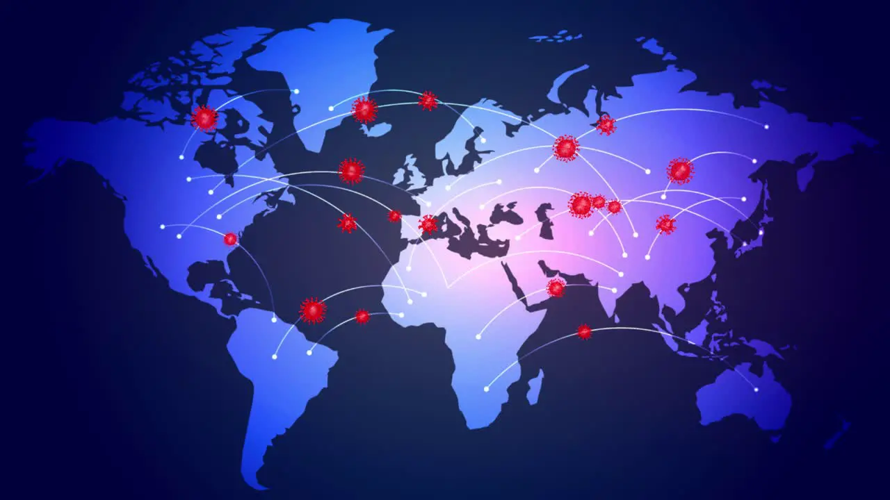 Virus transmission from one country to another and to different states