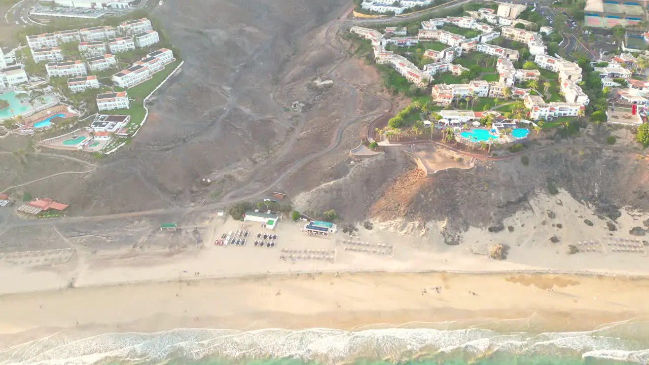 Aerial view of a luxury hotel along the coast Hotel Robinson Hotel Fuerteventura Canary Islands Spain