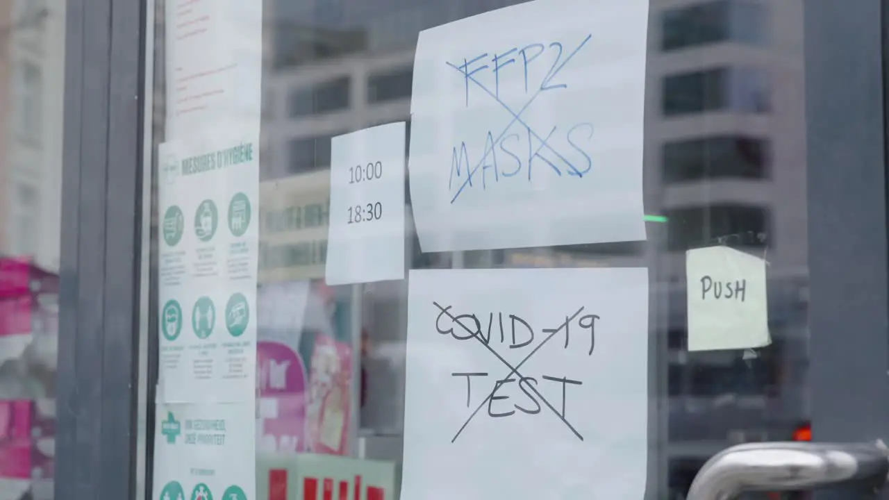 Surgical FFP2 Masks and Covid-19 tests sold out at the pharmacy as Coronavirus cases rise again