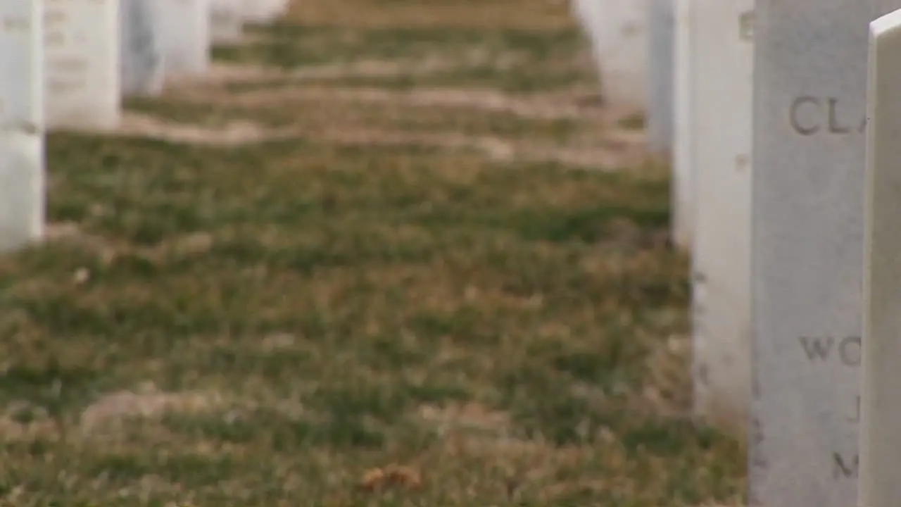 A Closeup Of Individual Headstones Indicates The Men And Women Buried Beneath Came From A Variety Of States