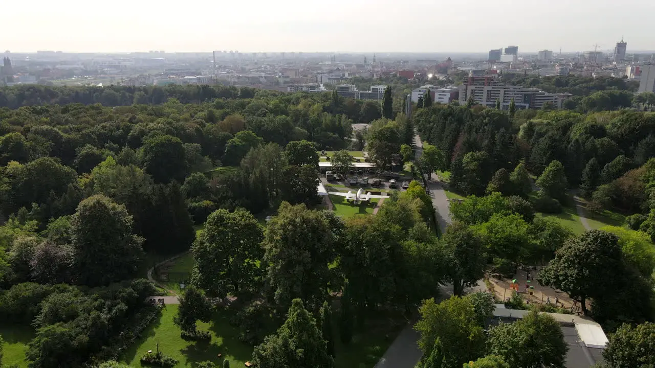 Drone shot of the Museum of Armaments