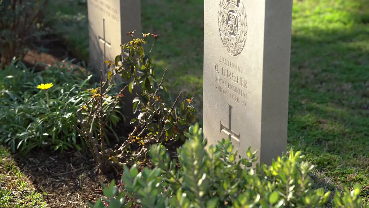 HAIFA ISRAEL Dec 11 2022 Graveyard for British soldiers who died during the British mandate 1918-1948  in downtown Haifa Israel