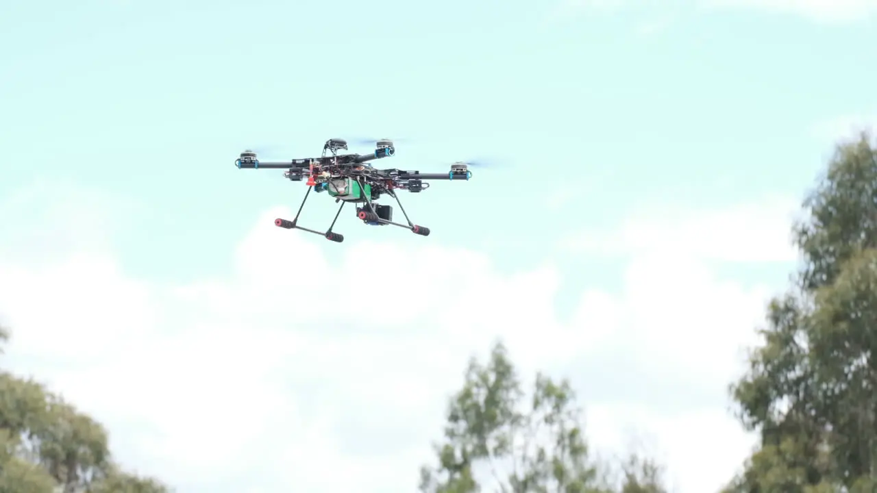 Custom Quadcopter Drone taking off