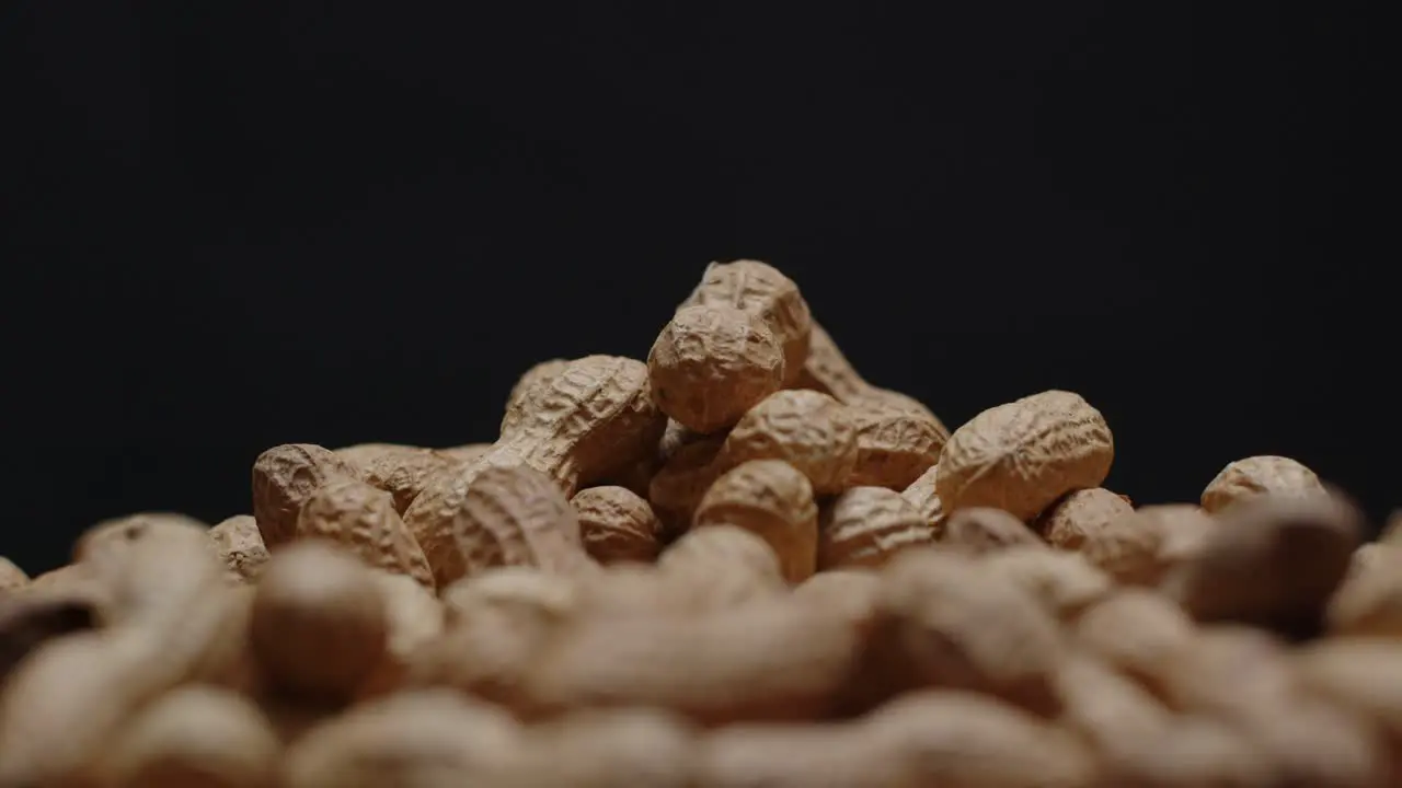 Spinning pile of peanuts with black background-1