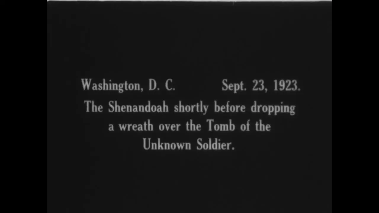 The Dirigible Shenandoah Drops A Wreath Over The Tomb Of The Unknown Soldier