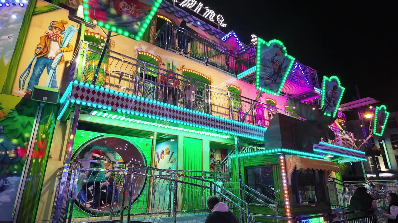 Night Time fairground Attraction festival Waterford City Ireland