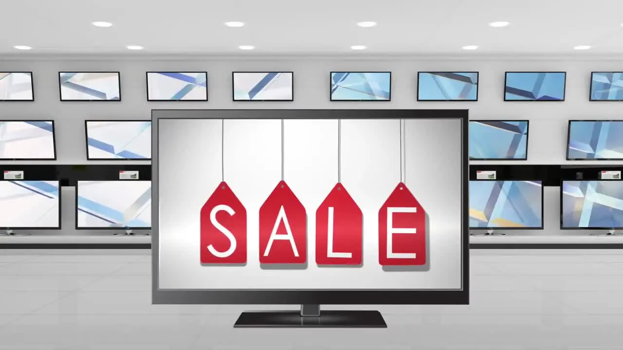 Television sale on display