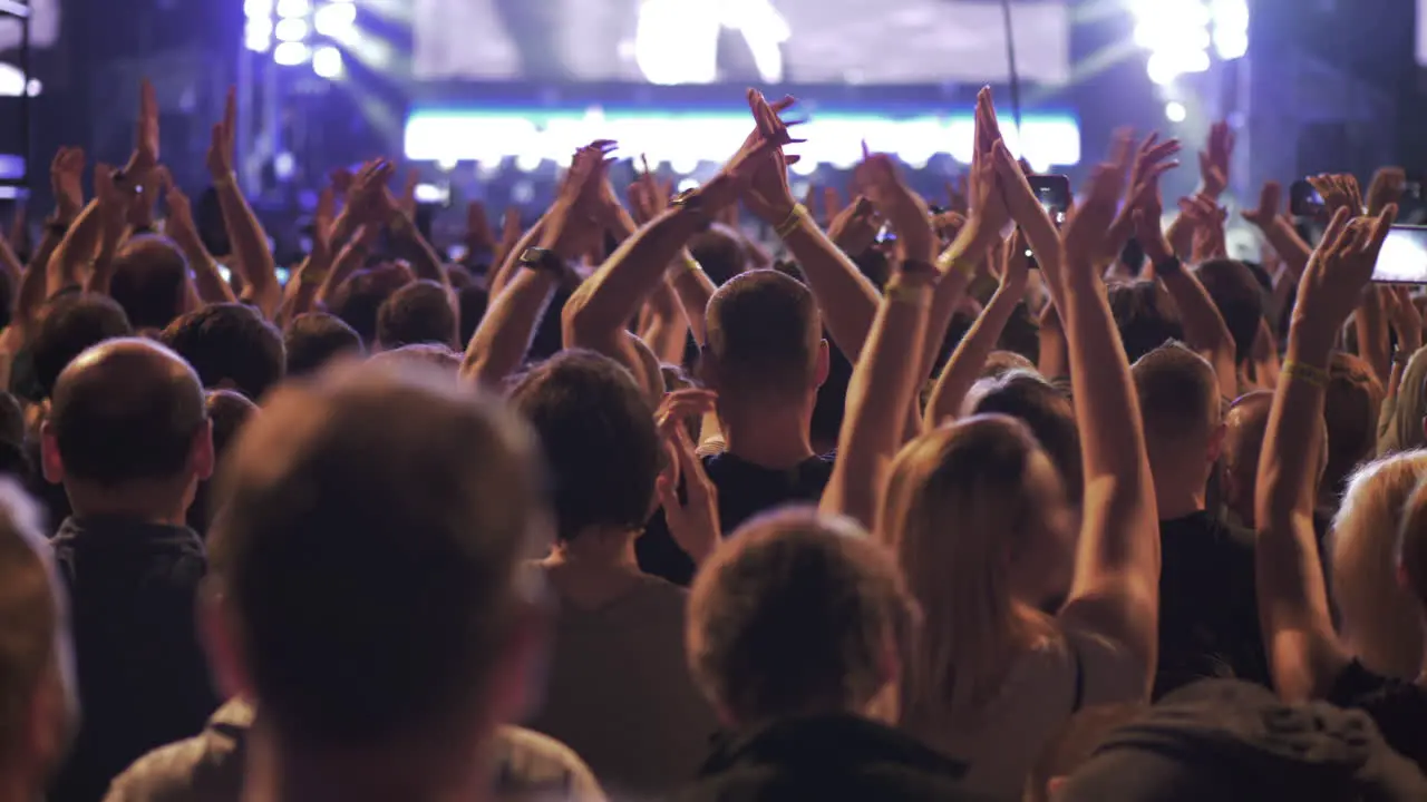 People enjoying and having fun during concert