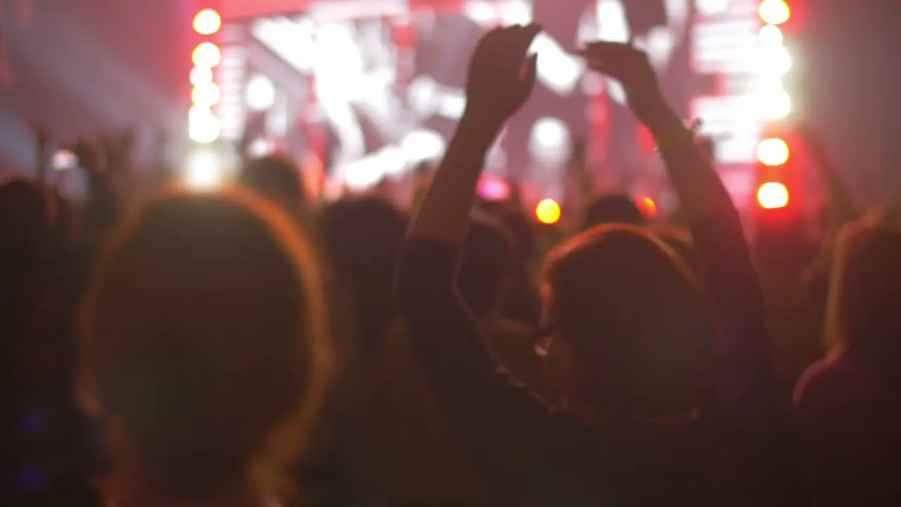 People having rest on the night concert