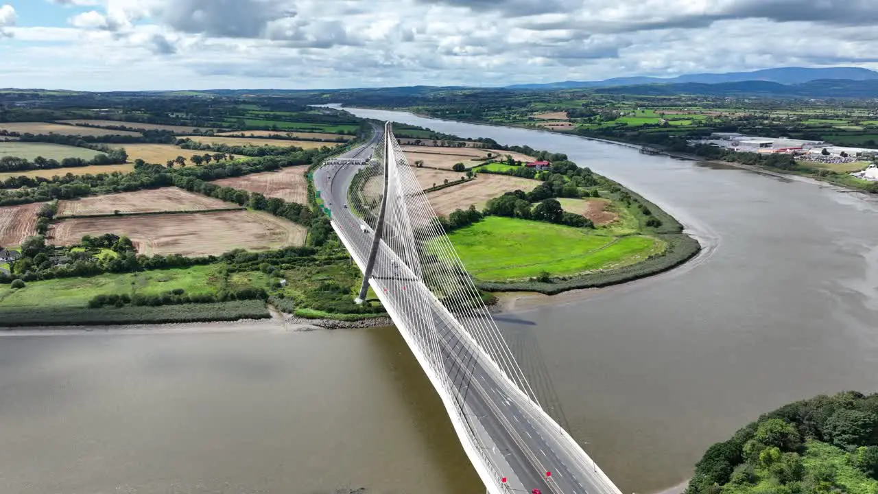 scenic view of bridge crossing The River Suir at Waterford Ireland gateway to the South East of the country