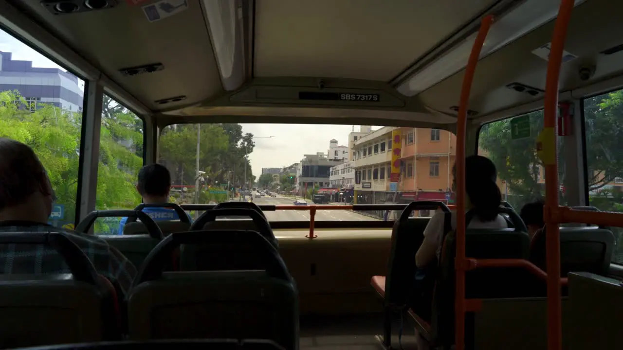 People taking bus in SIngapore