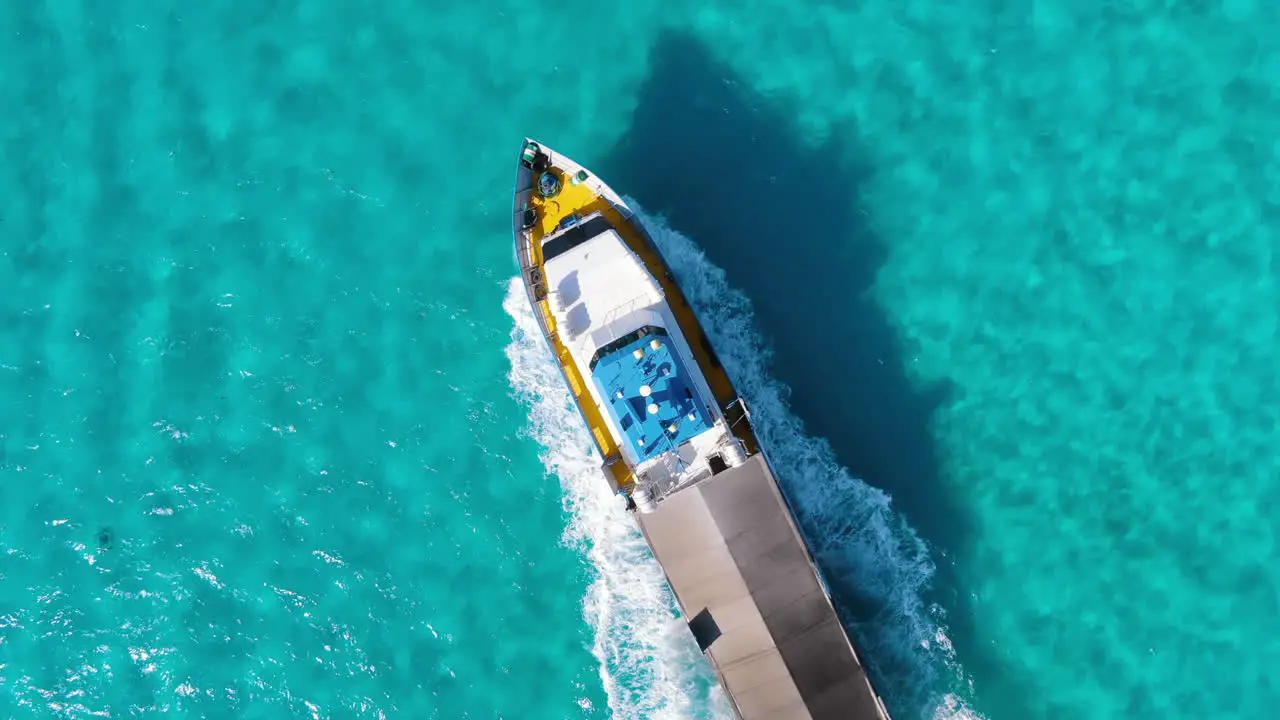 Ferry Boat Drone Transport Cancun Isla Mujeres