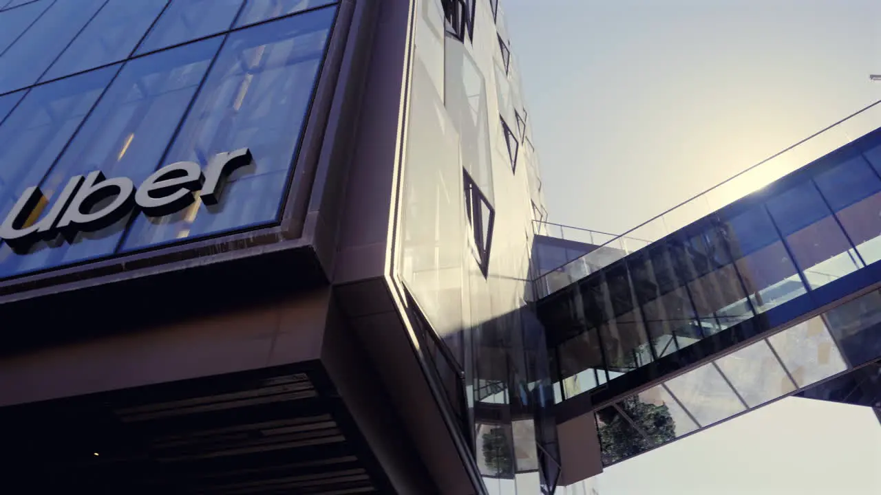 Contemporary Building Exterior Of Uber Headquarters In San Francisco California USA