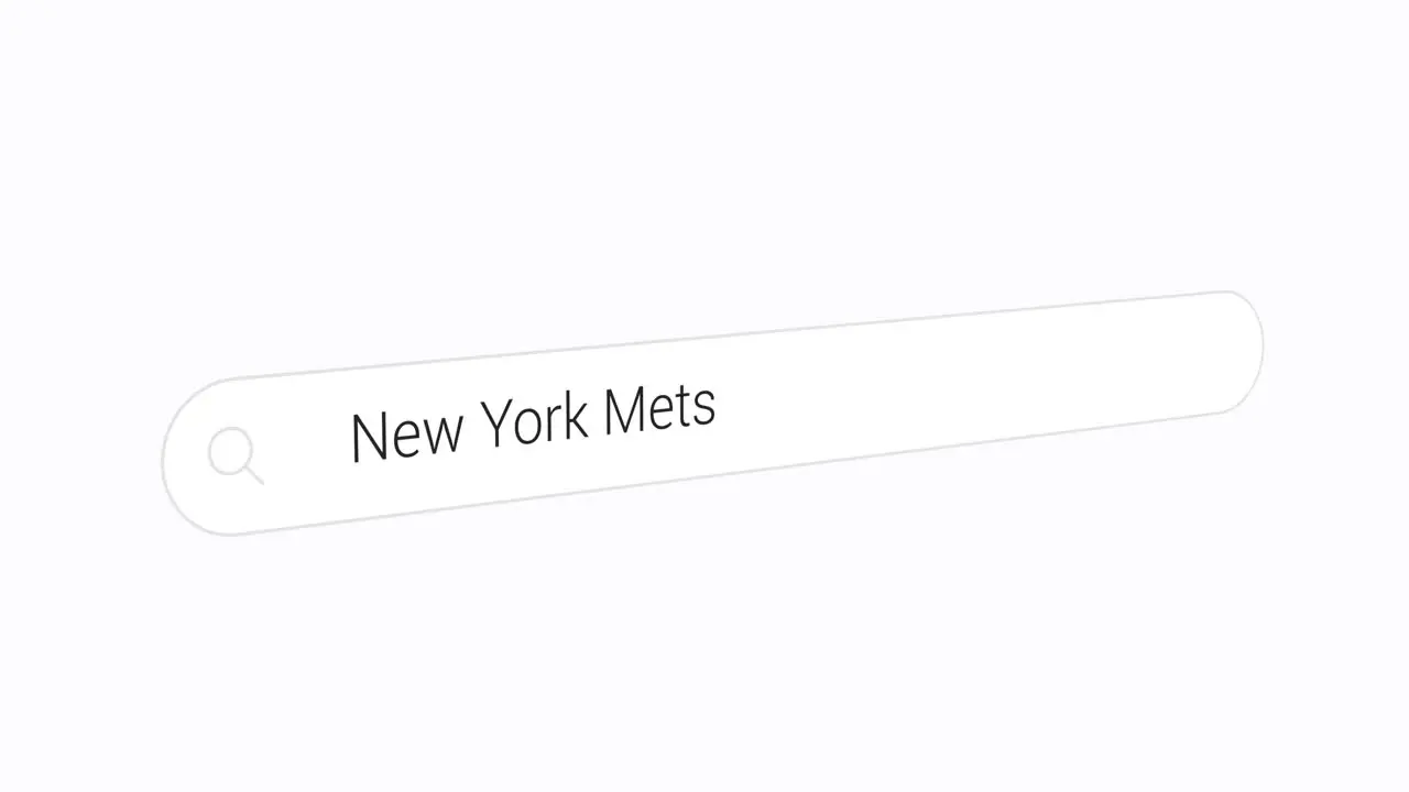 Entering New York Mets In Search Box