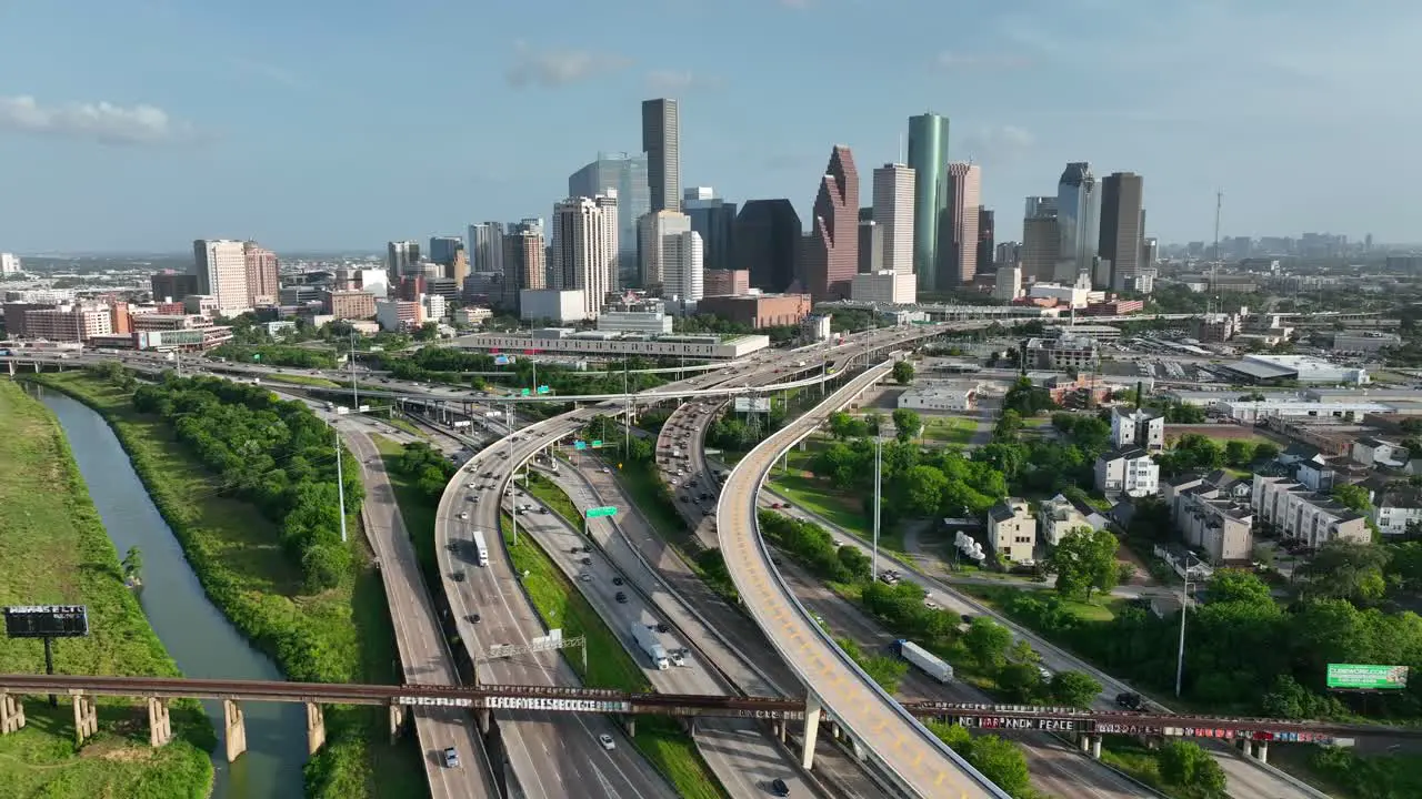 Houston Texas skyline in Harris County TX