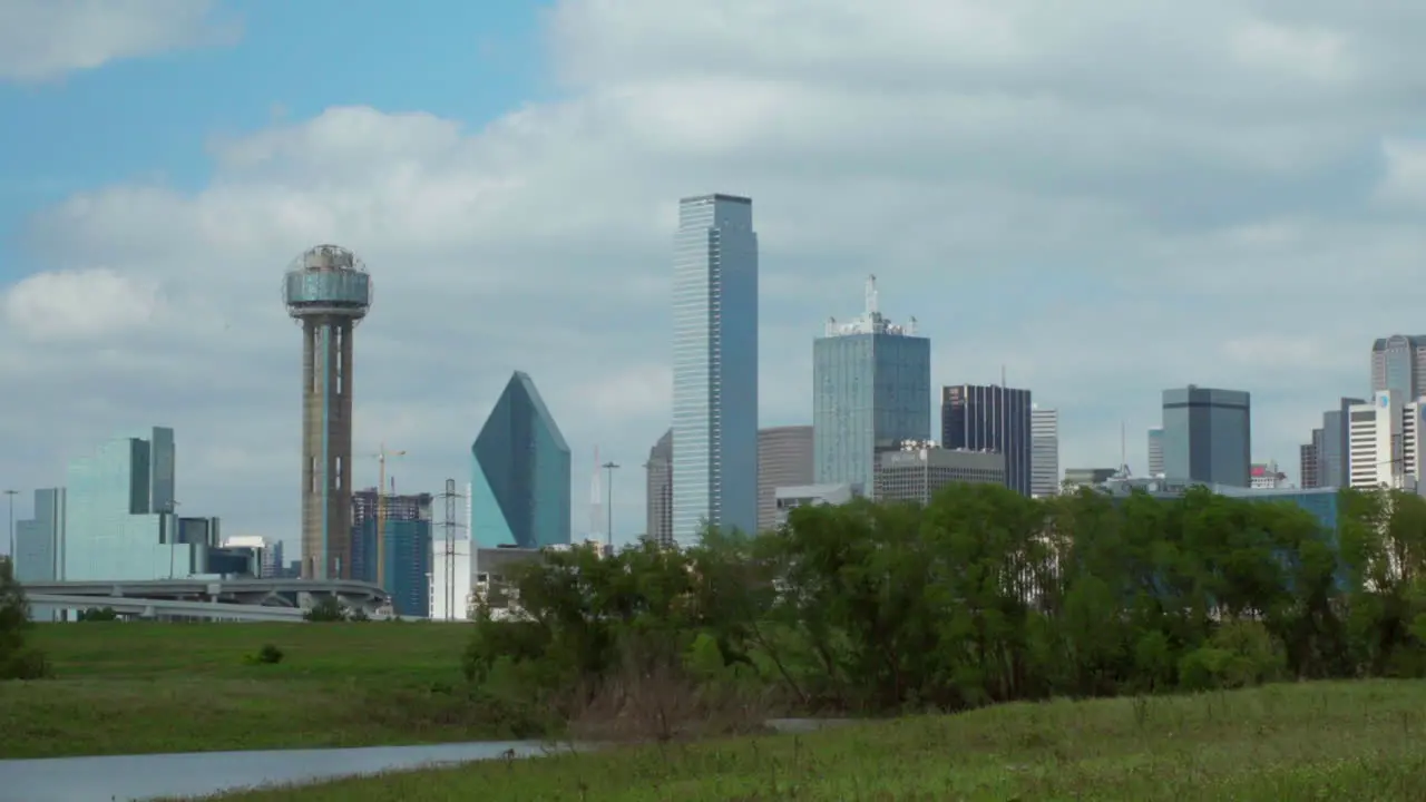 This is a shot of the Dallas TX Skyline