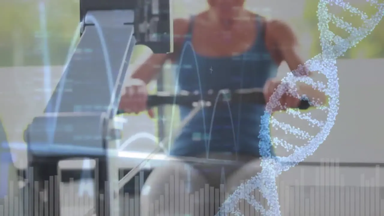 Woman working out in the gym