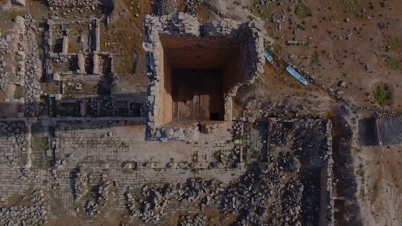 Aerial Drone Historical Ruins