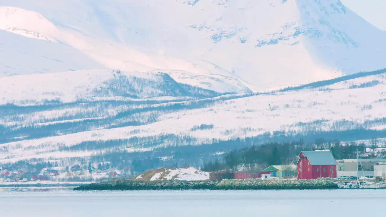 A red barn in Tromso