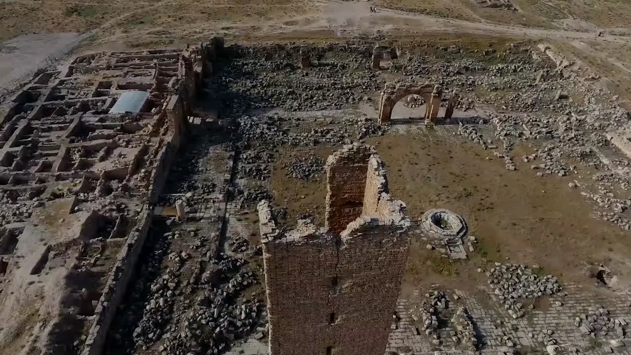 Aerial Drone Historical Ruins 1