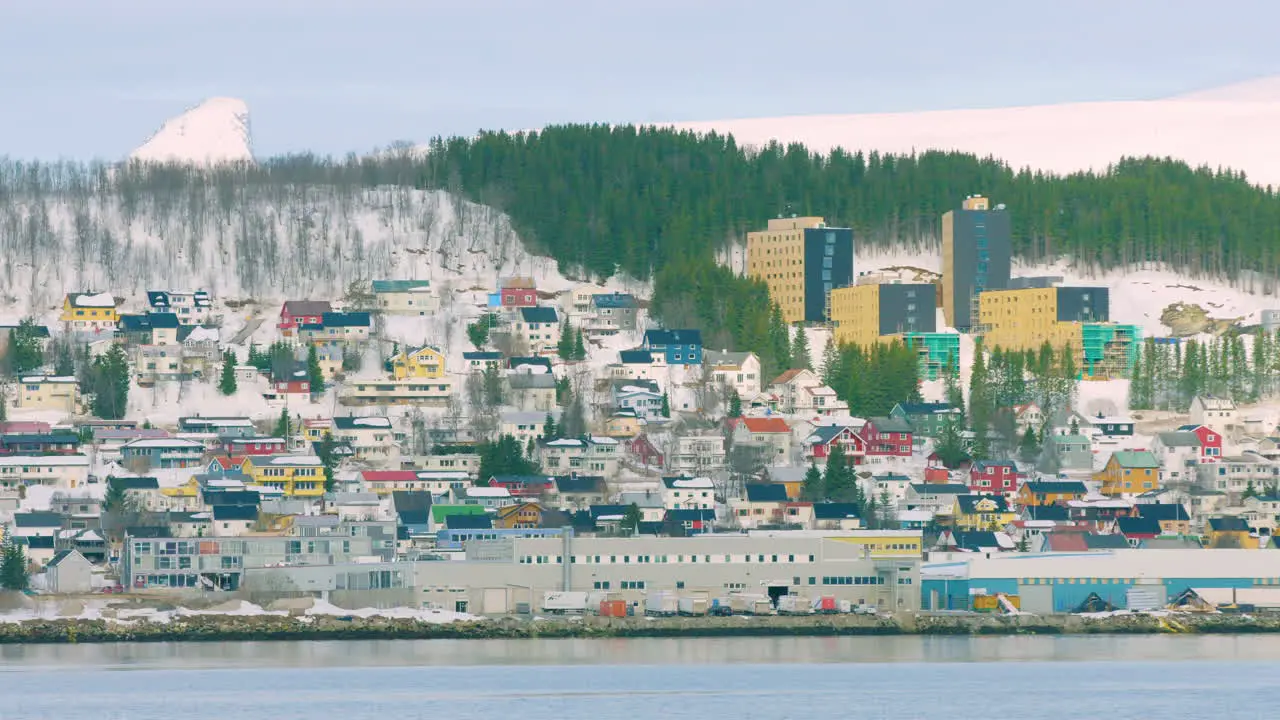 Colourful housing in Tromso Norway