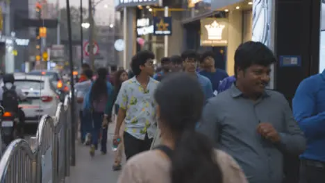 Busy Street With People And Traffic In Bangalore India 1