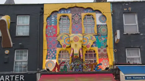 Exterior Of Namaste Indian Store On Camden High Street In North London UK