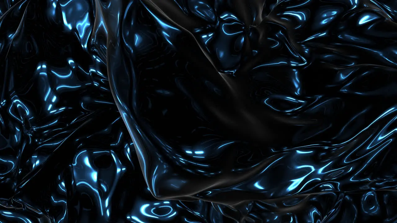 Blue futuristic waves pattern on black gradient