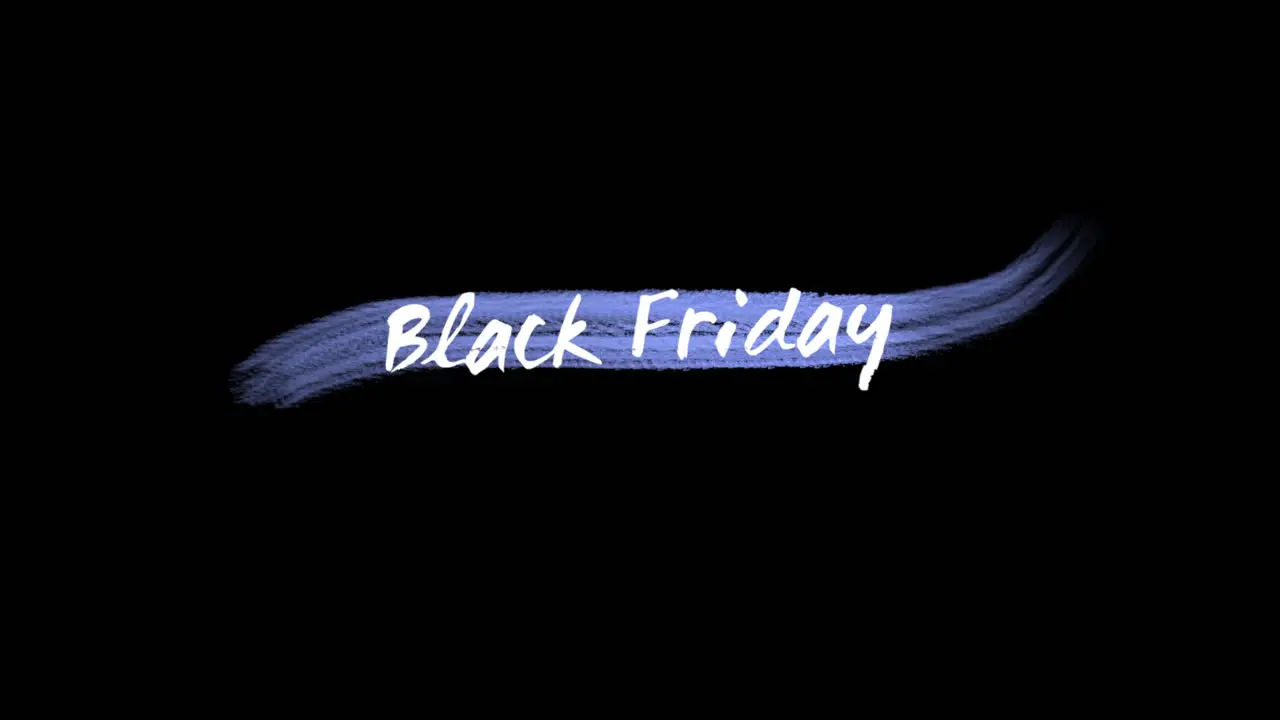 Animation intro text Black Friday 2