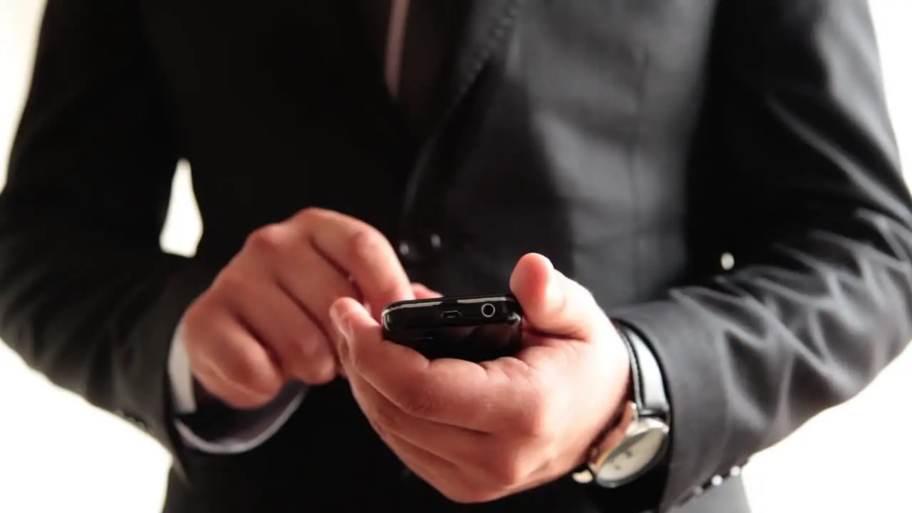 Businessman Using Smart Phone