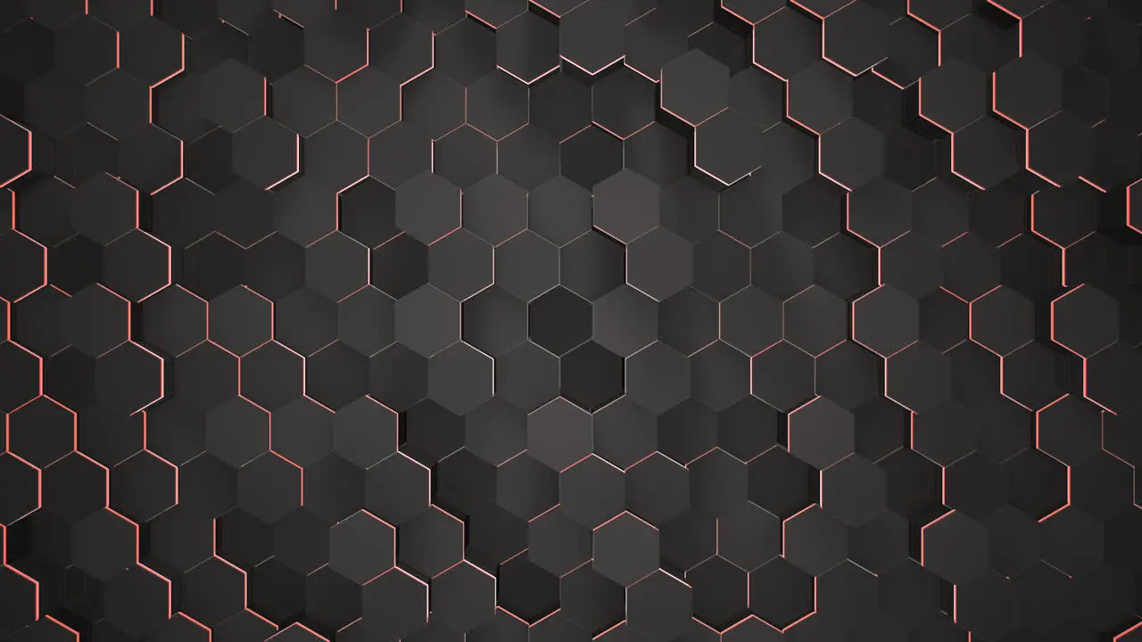 Motion dark black hex grid background 46