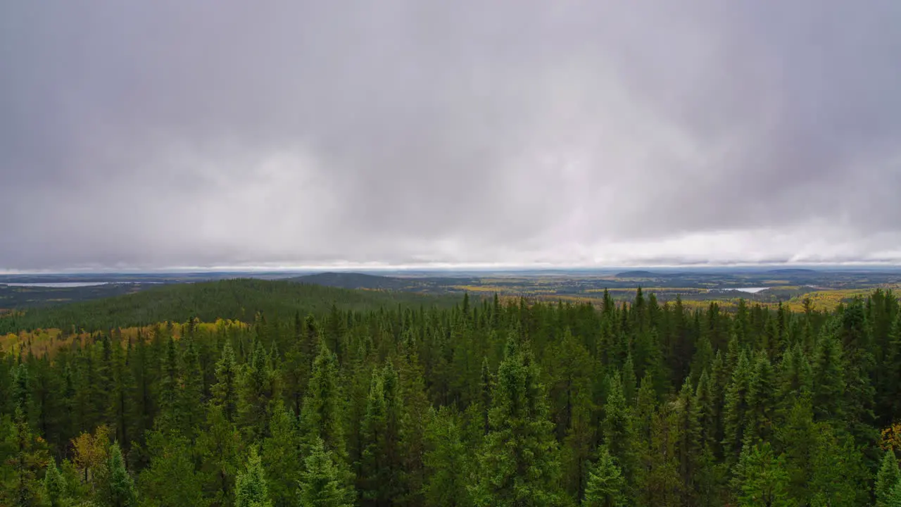 Timelapse in the cloud at the top of a mountain