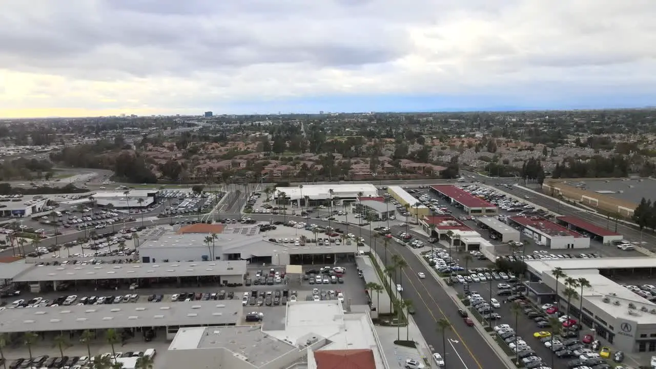 Tustin auto center area in Orange County California