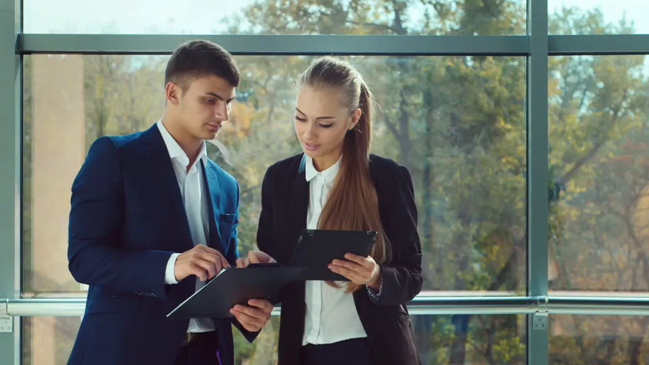 Business people work in a spacious office 1