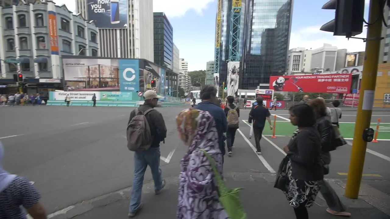 POV Crossing Road in Auckland