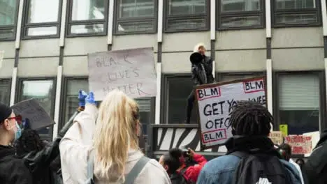 London Activist Leading Anti Racism Chants