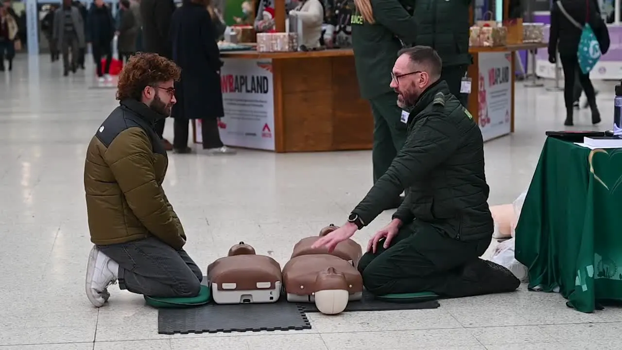 Learning to protect others Waterloo Station London United Kingdom