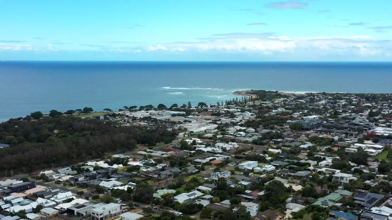 AERIAL ORBITAL Torquay Costal Township Great Ocean Road Australia