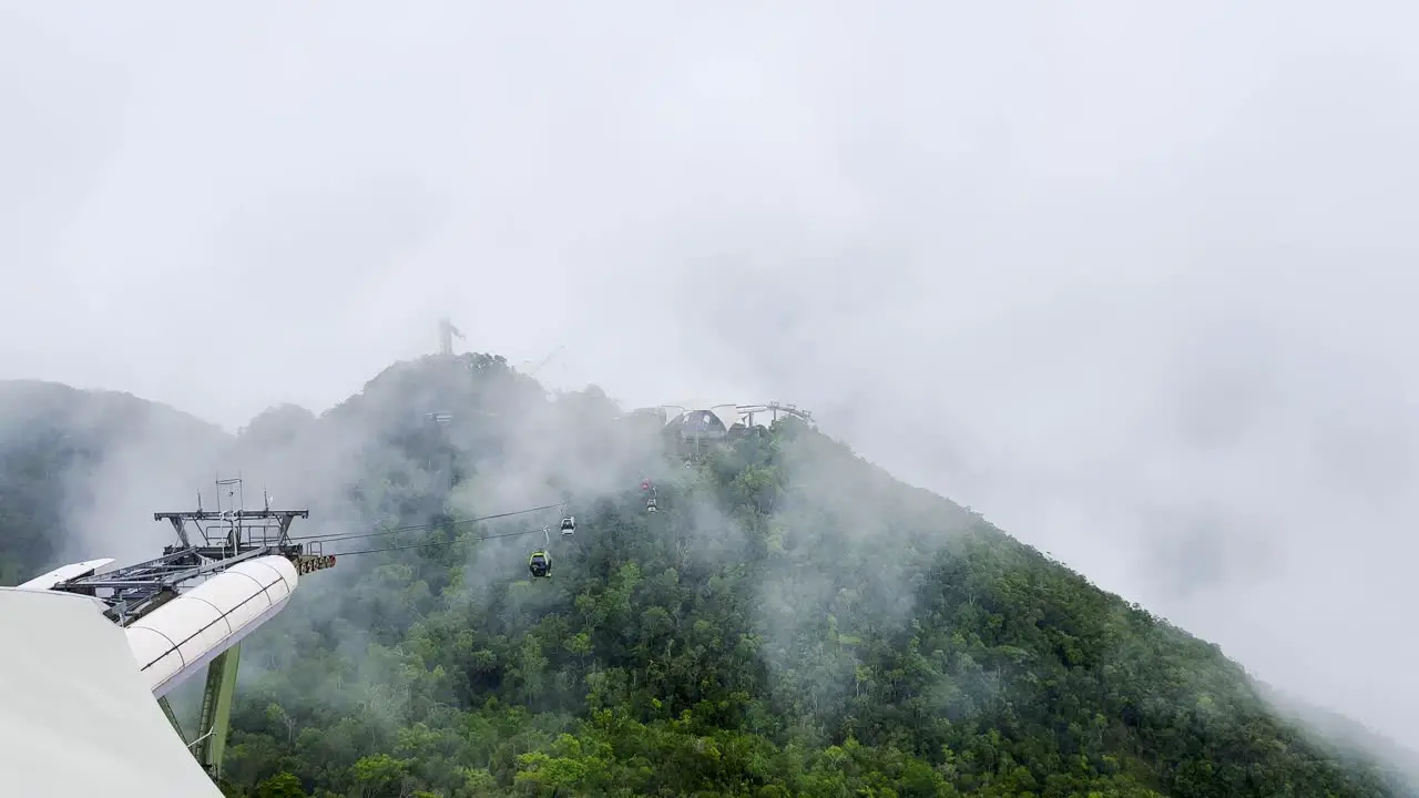 A shot from top the mountain where one can board a cable car and enjoy the the view