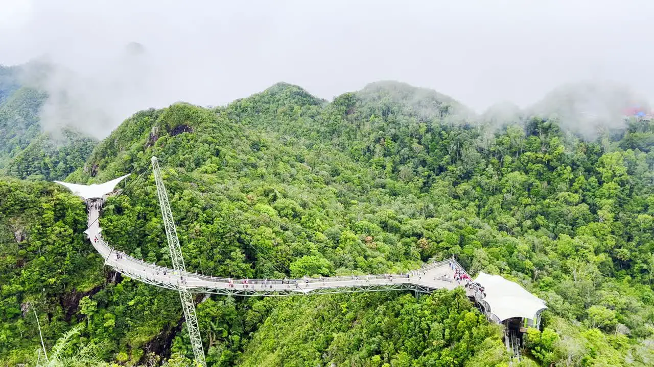 A shot the Langkawi Sky Bridge an engineering marvel with see through glass floor the sights and views from here are amazing