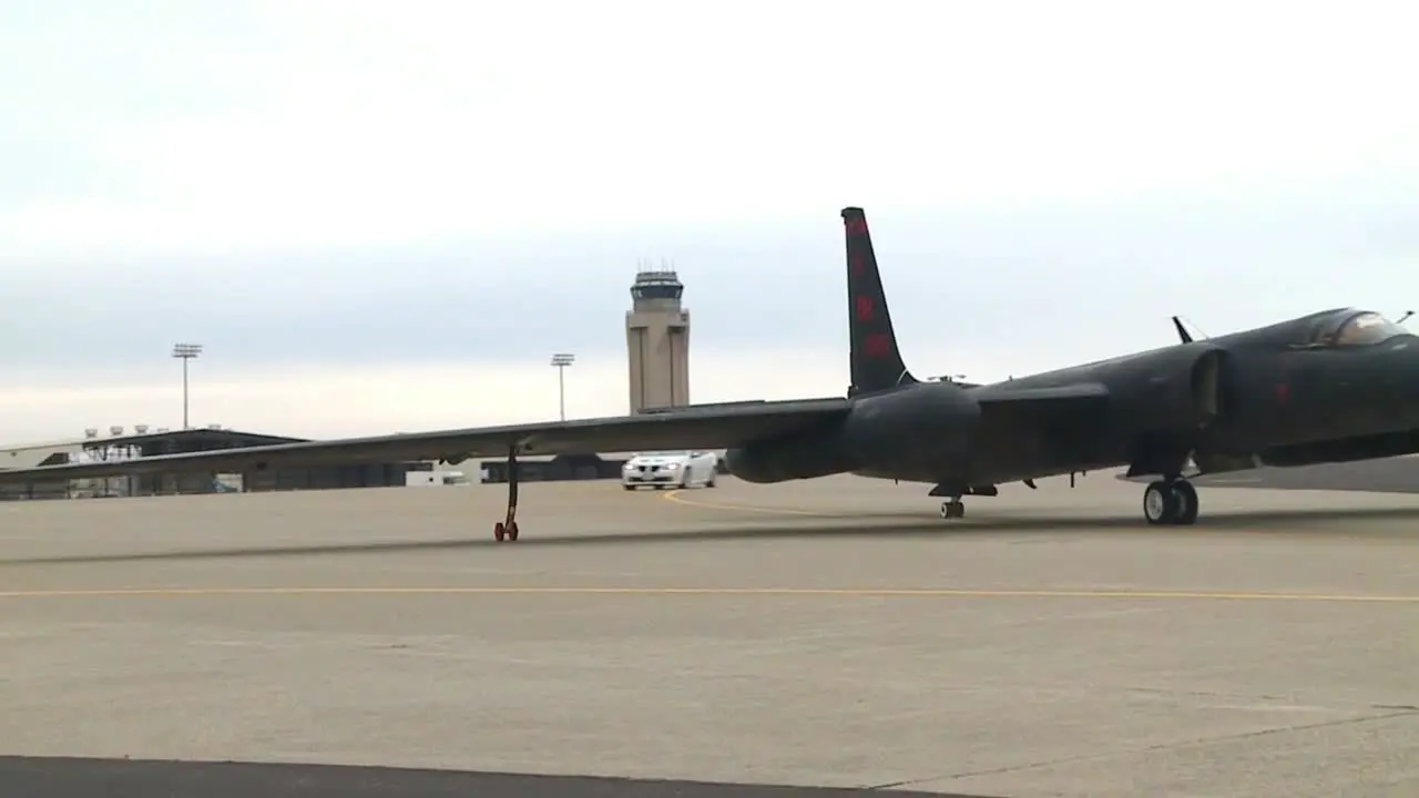 A U2 Spy Plane Prepares For Takeoff At Beale Air Force Base