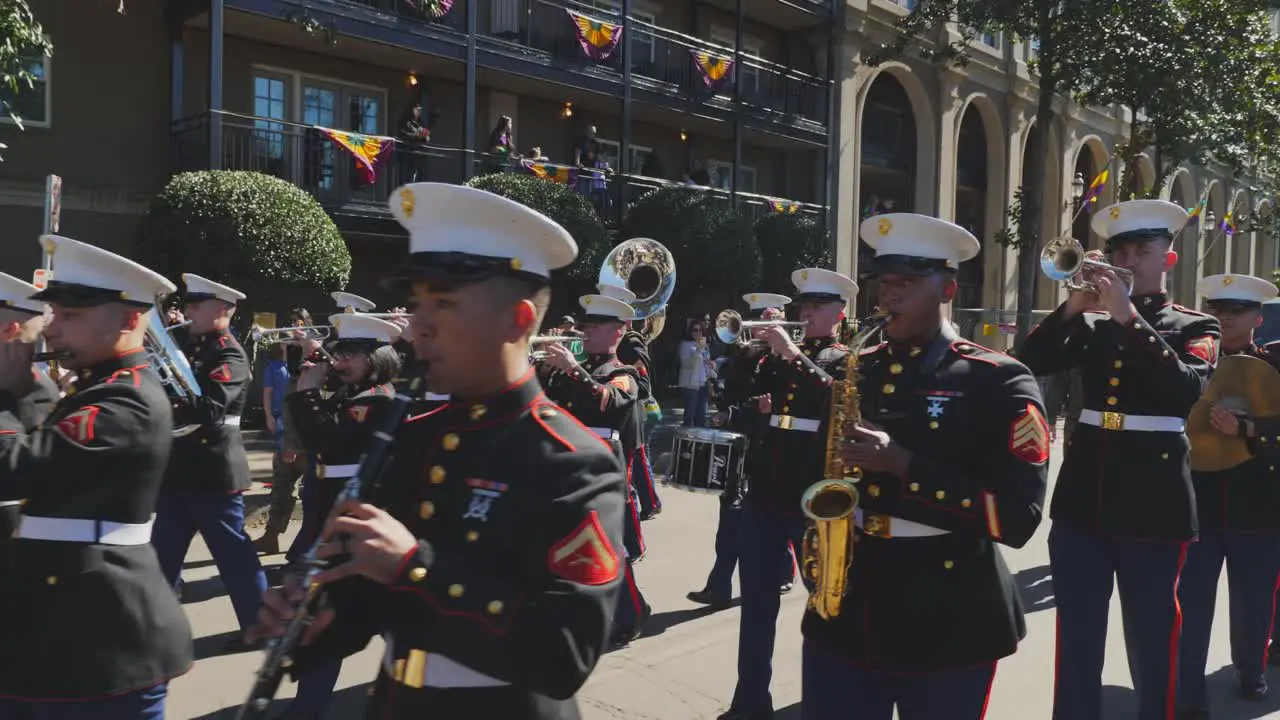 United States Marine Force Reserve Band Mardi Gras Parade