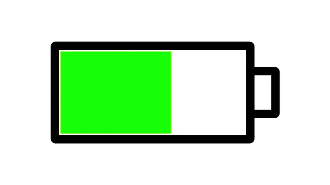 Battery discharging animation