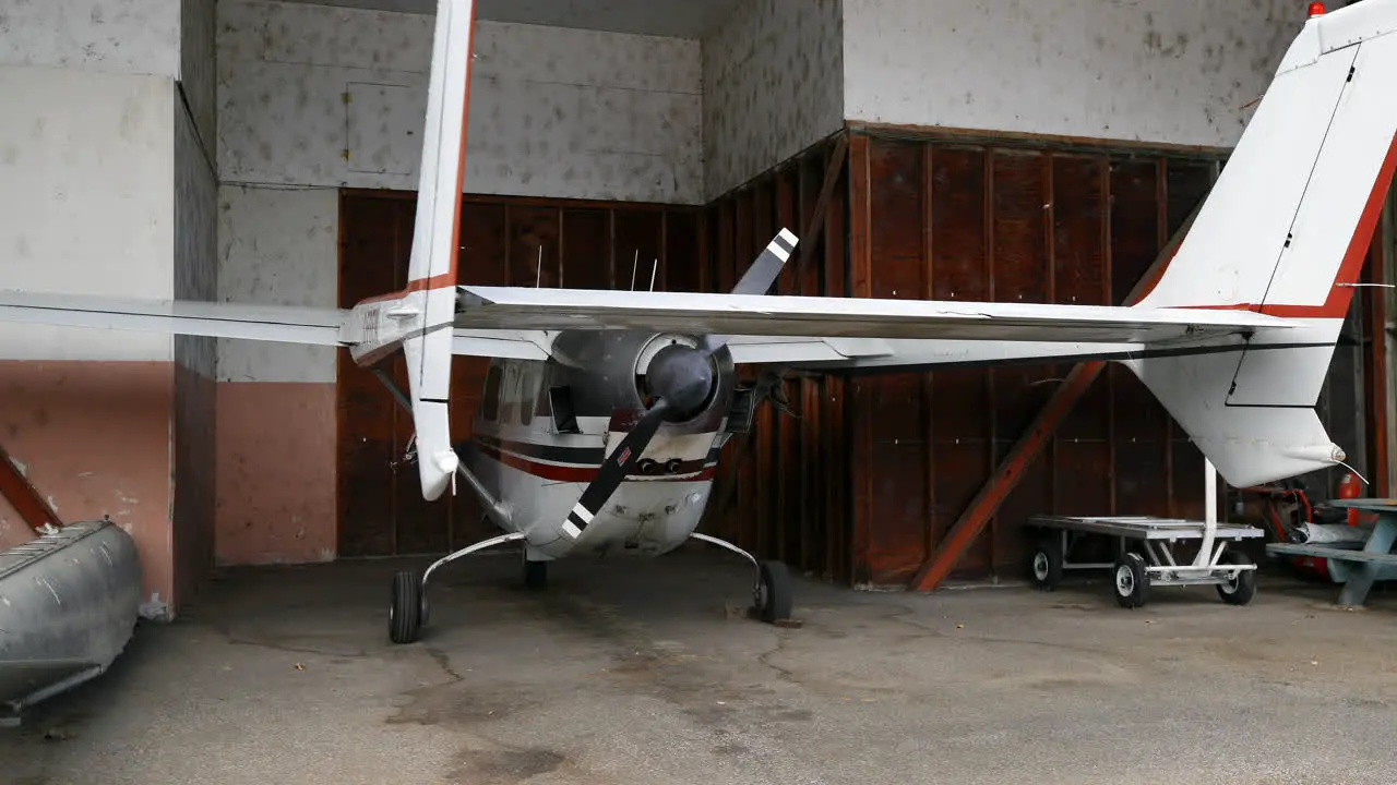 Aircraft parked at hangar 4k