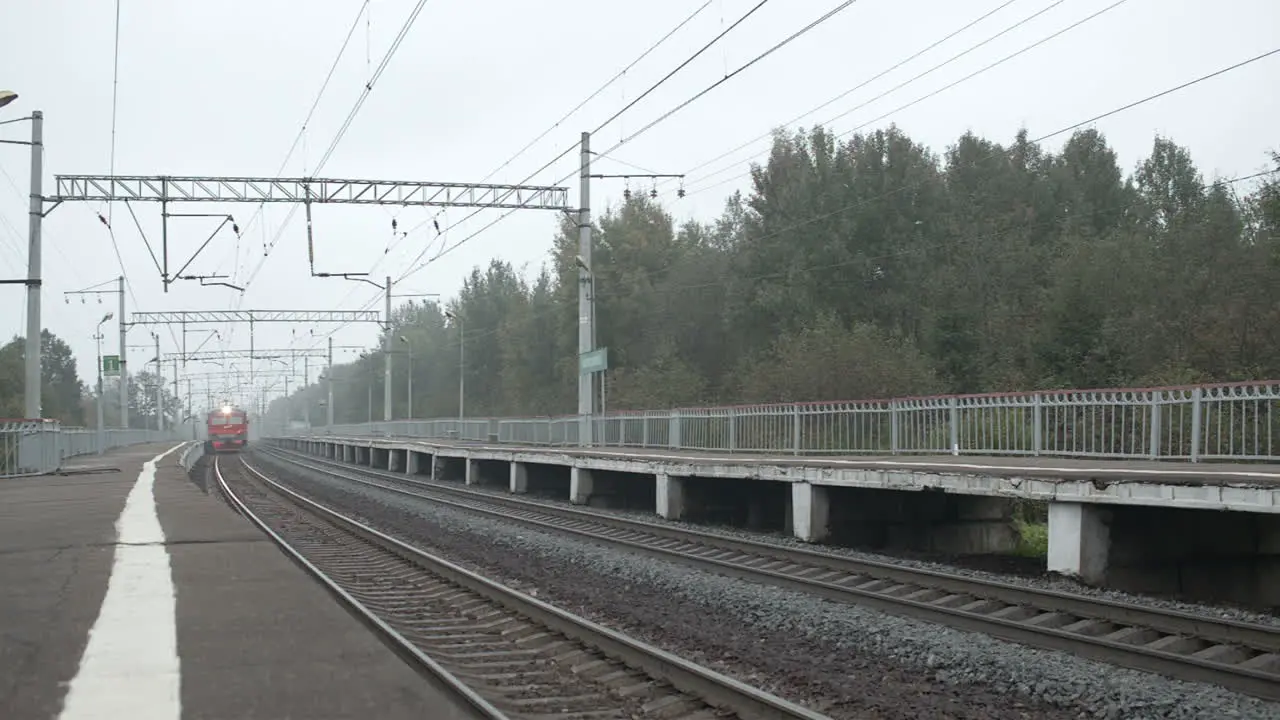 Train coming to the station